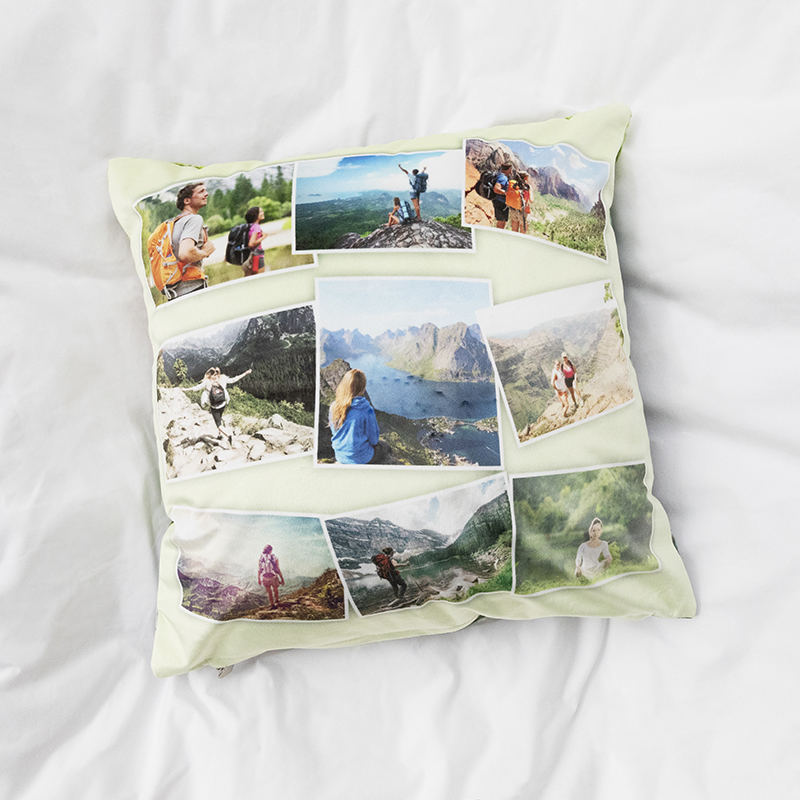 Personalised photo 2024 collage pillow