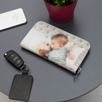cartera de piel personalizada con fotos