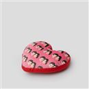 heart cushion with face