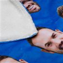 Personalised Throw with face on