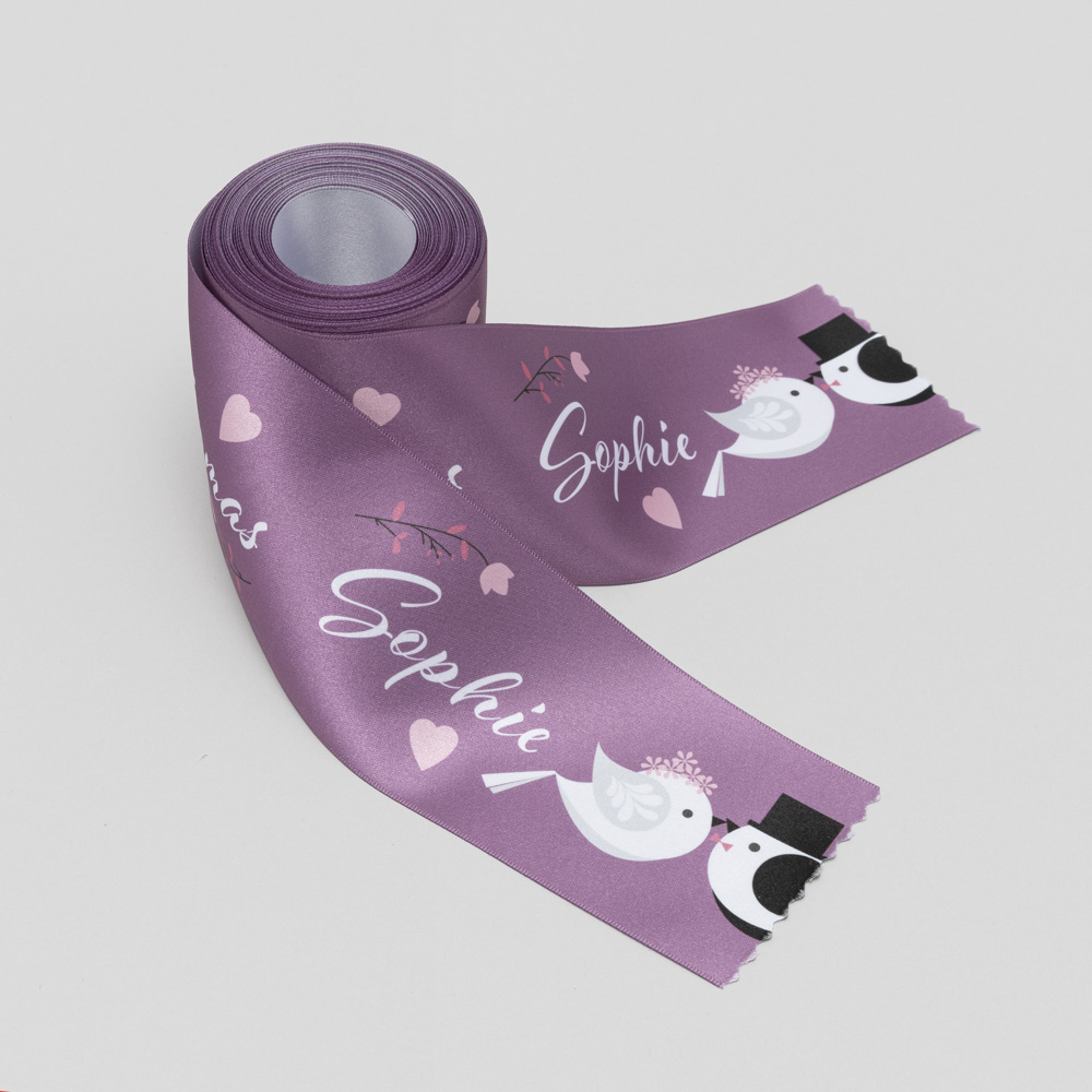 personalised wedding ribbon