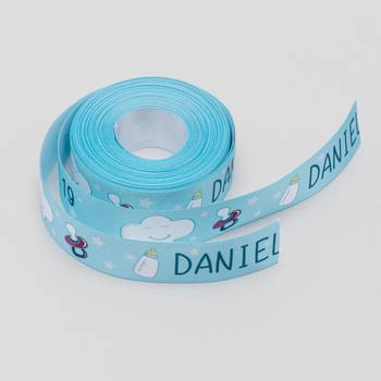 personalised christening ribbon