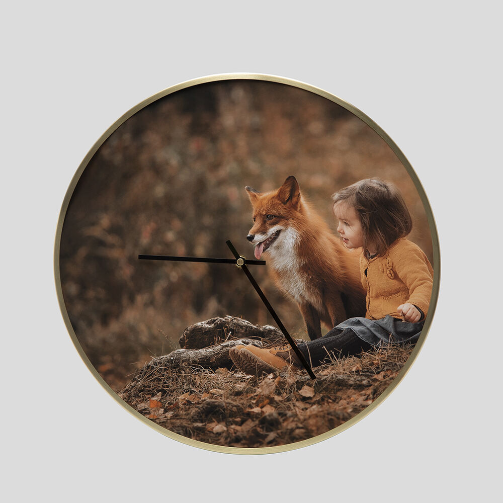 personalized wall clock with pictures