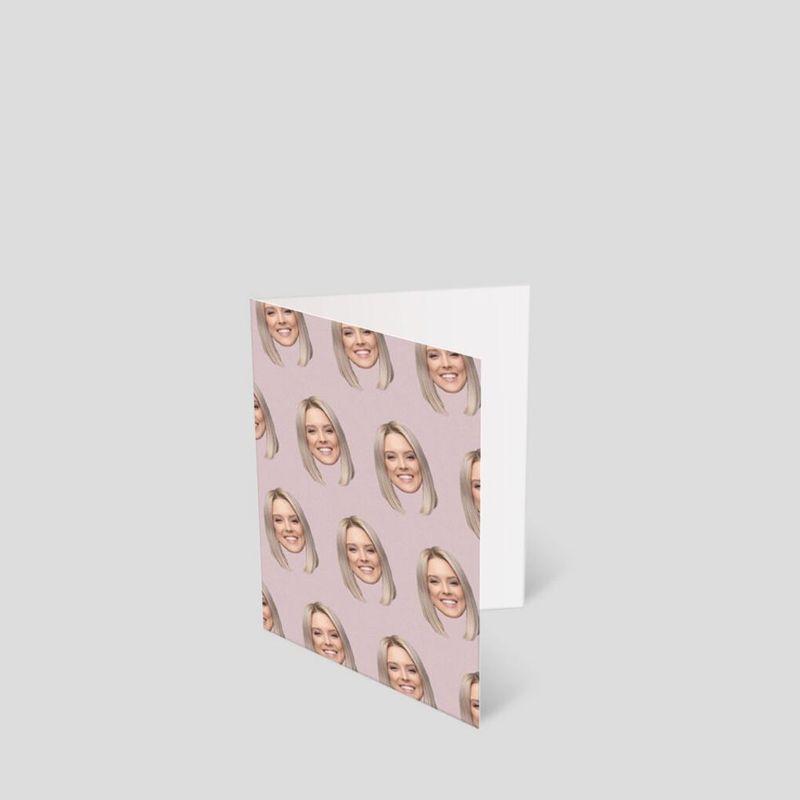 Face Card. A5 Face Greetings Card.