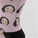 detail of seam on the back of face socks