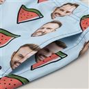 face swim shorts pocket detail