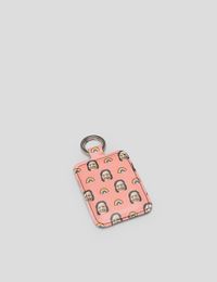 Leather Keyring with Face
