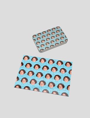 Jigsaw with faces