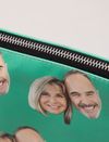 Clutch bag with face print