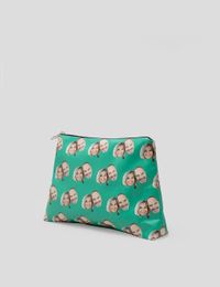 Clutch bag with face print