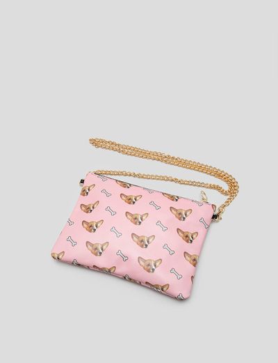 face on crossbody bag