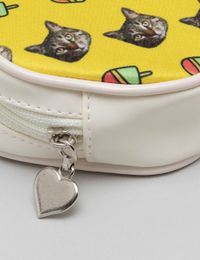 custom cat face purse