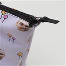 custom face print zip bag