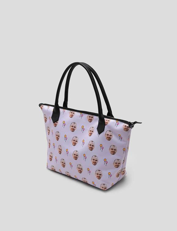 Zip Bag with Face on