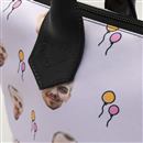 face print zip bag UK