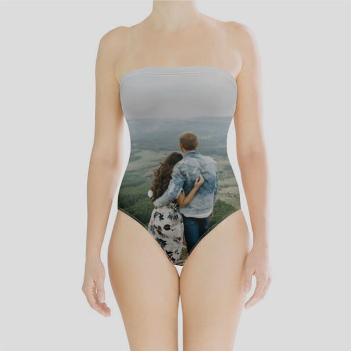 Custom Printed Swimsuit. Personalized Swimsuit.