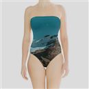 strapless bathing suit