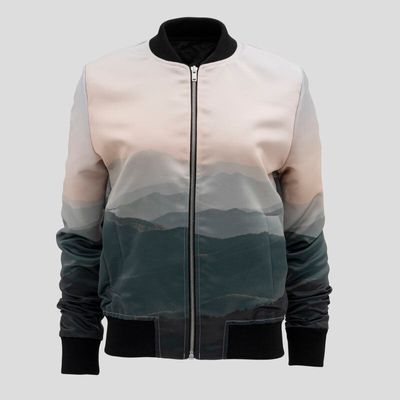 bomber stampato da donna