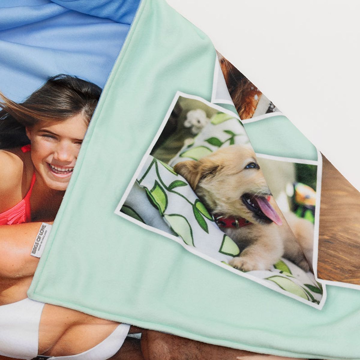 Double sided photo blanket sale