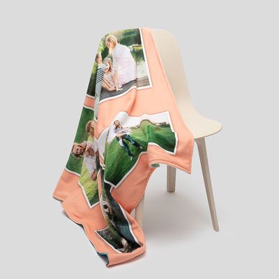 photo collage blanket