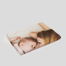 personalized snuggle blanket with photo collage design
