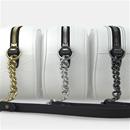 personalized leather camera bag metal chain options