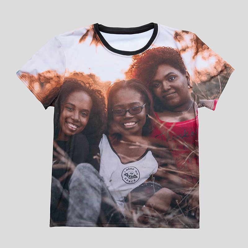 custom all over printed t-shirt