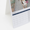 personlig a6 skrivbordskalender närbild