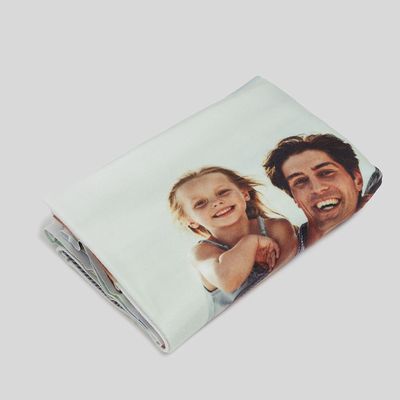 Double layer photo blanket