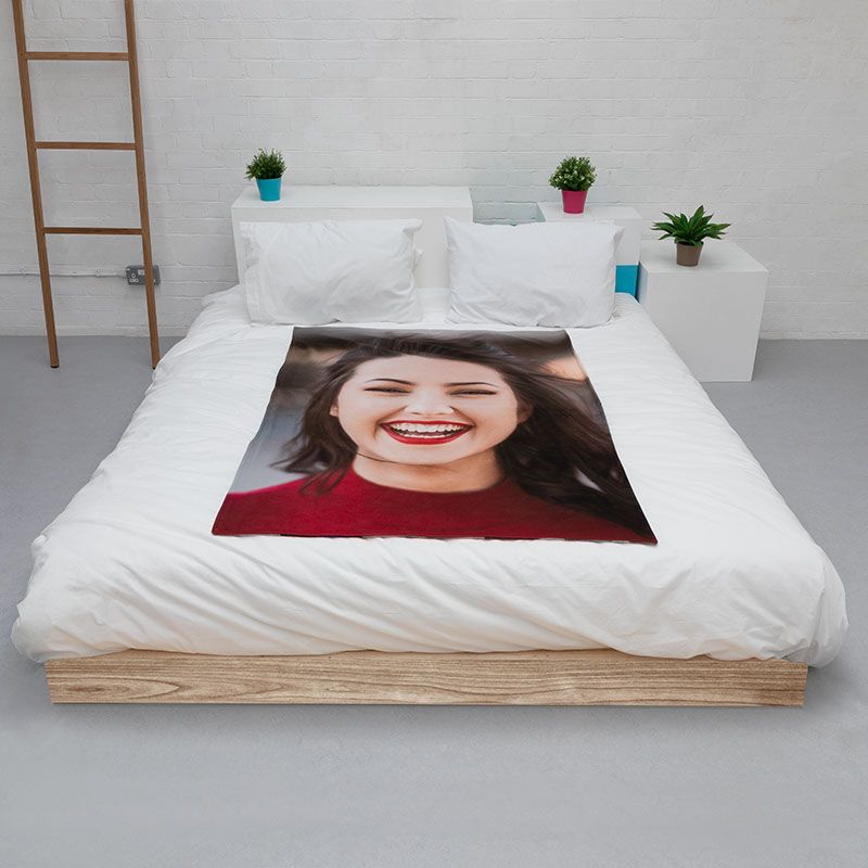 blanket with my face on it