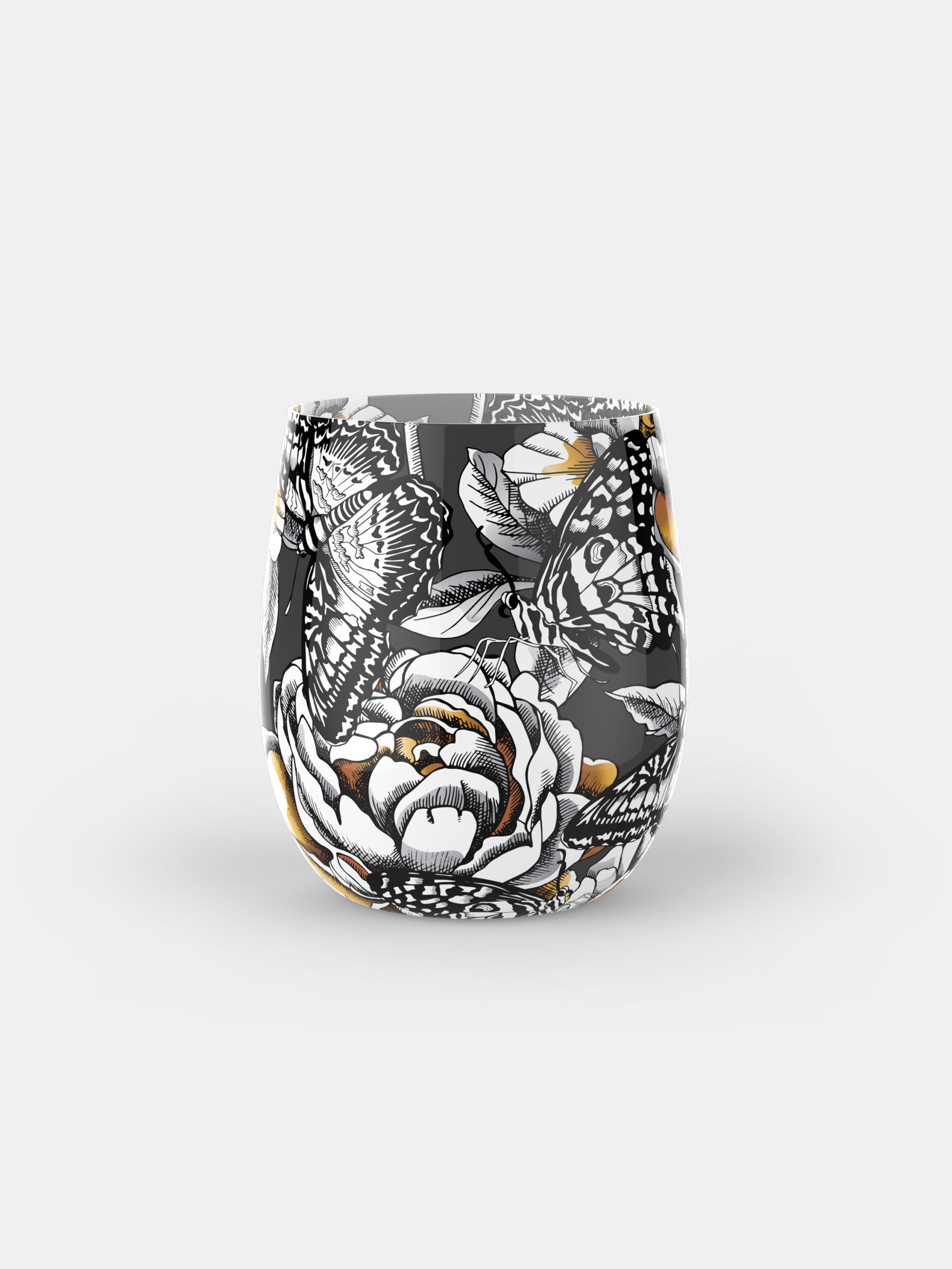 water glass custom printed