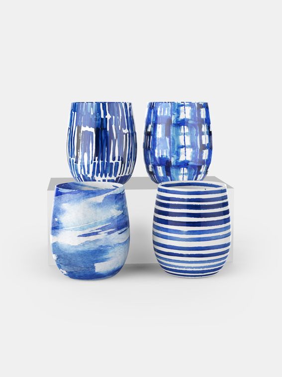 Ensemble de verres à eau personnalisés