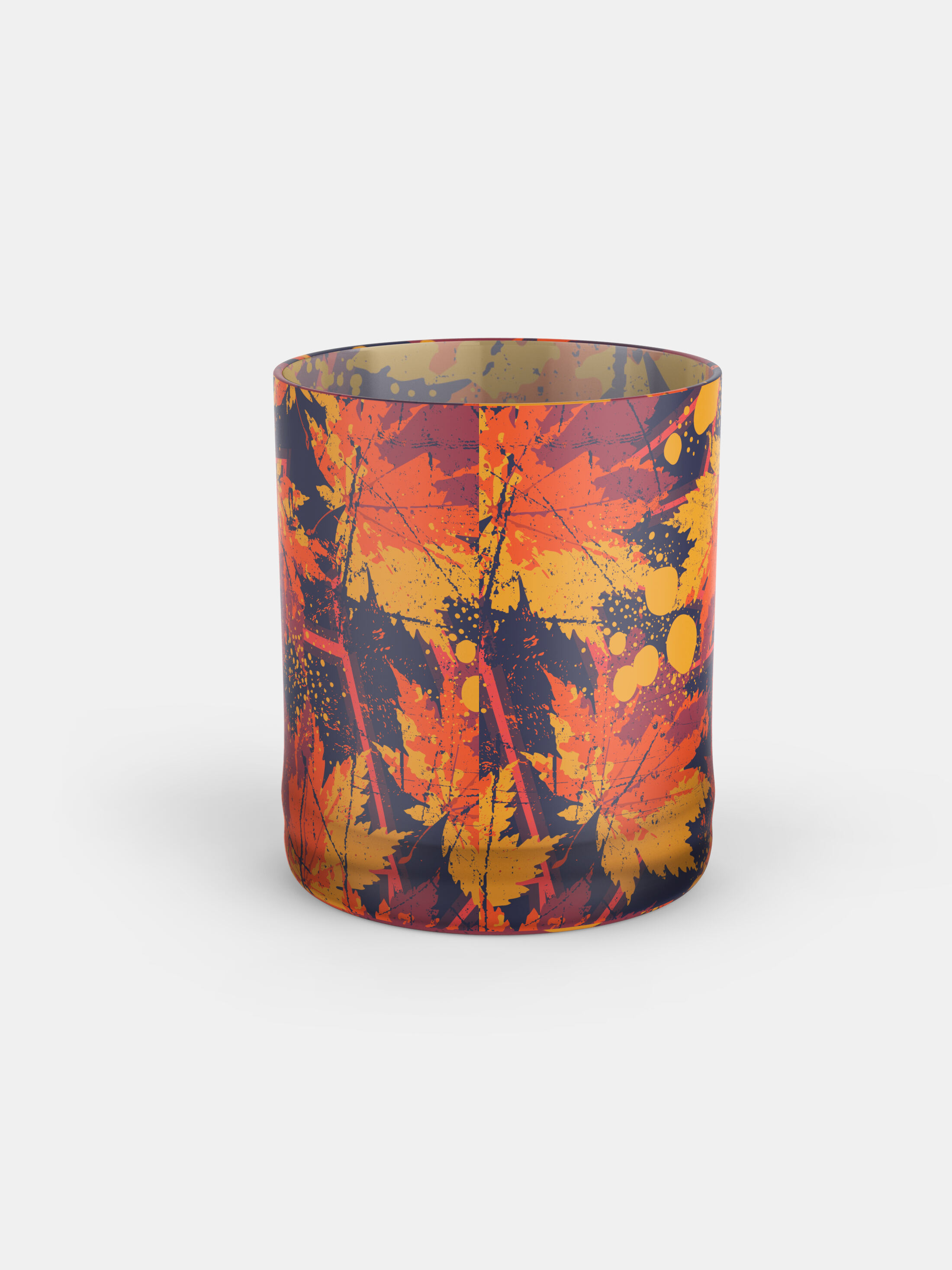 vasos de whisky personalizados con flores