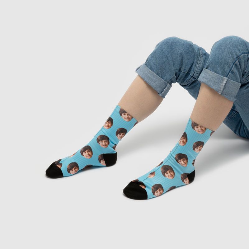 personalised socks with faces on