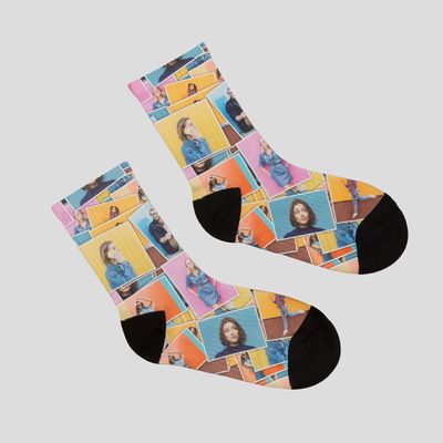 personalised collage socks