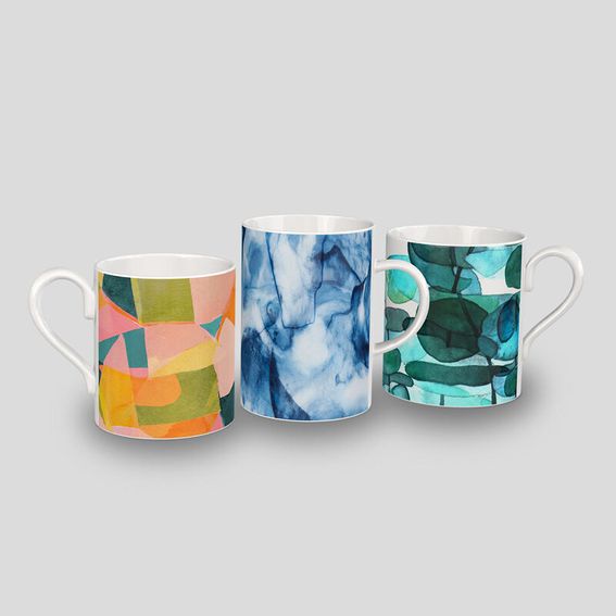 large bone china mug logo print