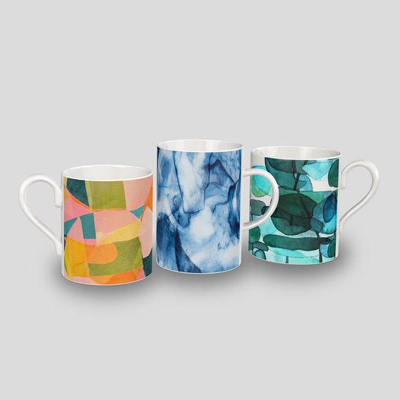 large bone china mug logo print