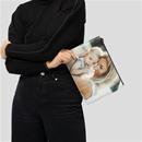 comparaison de taille sac pochette en cuir personnalisé