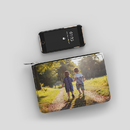 personalised leather pouch with photo