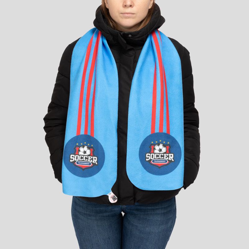 custom football scarf