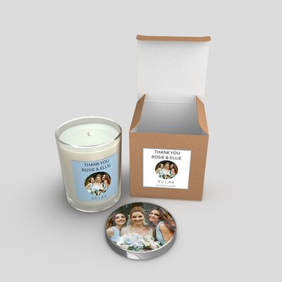 personalized photo candles