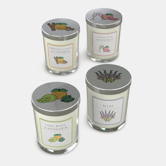 Candele Personalizzate in vetro
