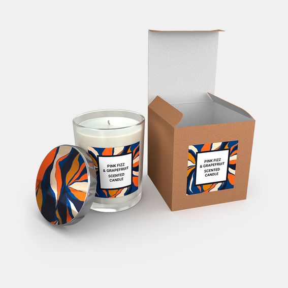 egendesignade doftljus i glas