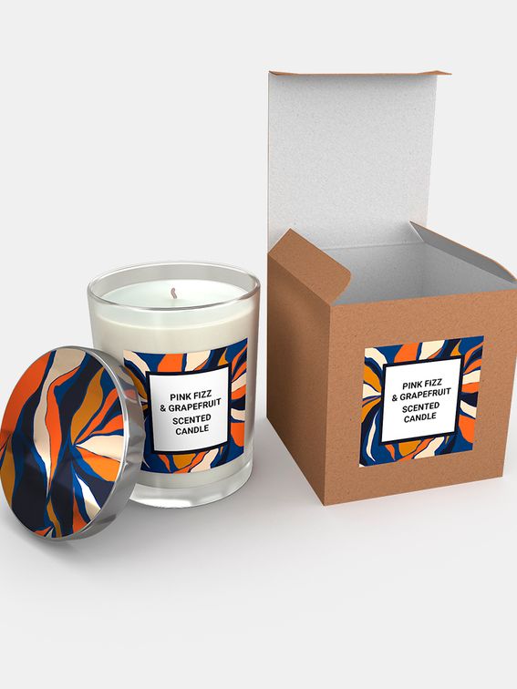 personalised glass candles uk