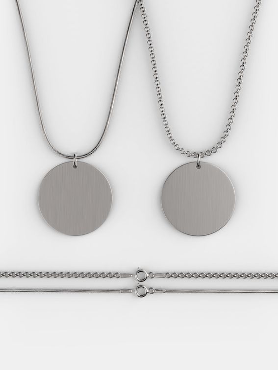 Bespoke silver necklace
