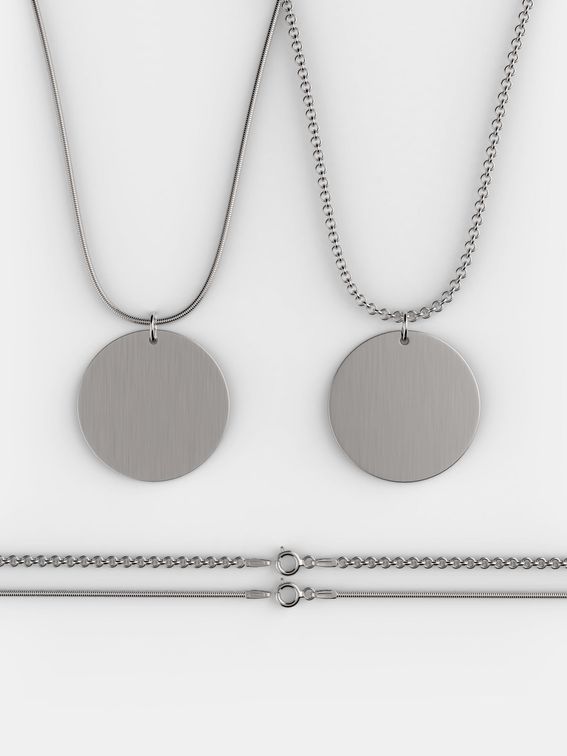 Opzioni collane in argento personalizzate
