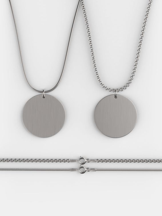 Opzioni collane in argento personalizzate