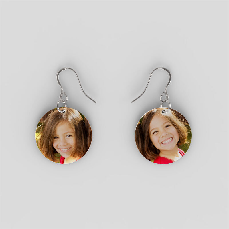 Personalised photo sale earrings