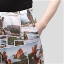 printed pajama set bottoms with pockets