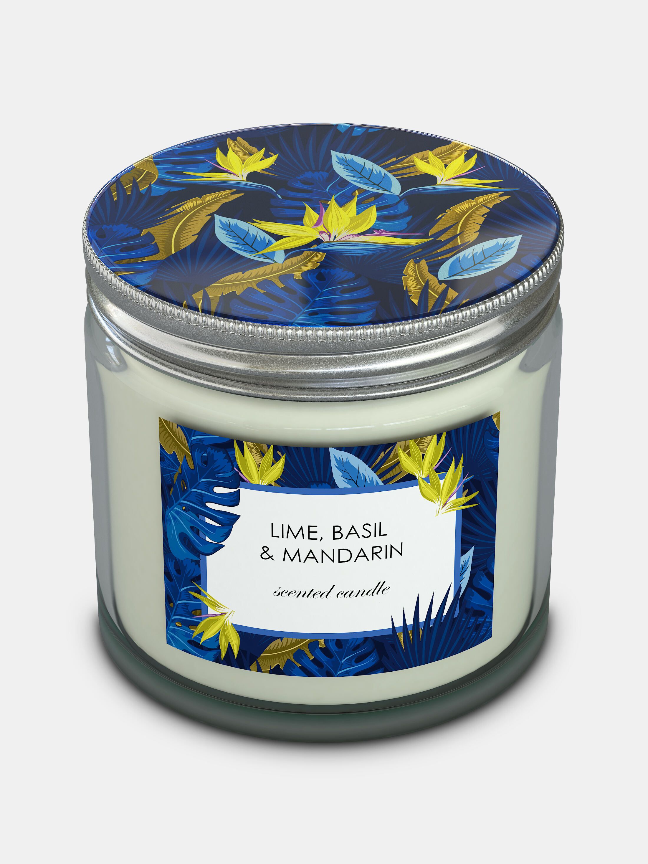 candle with custom jar